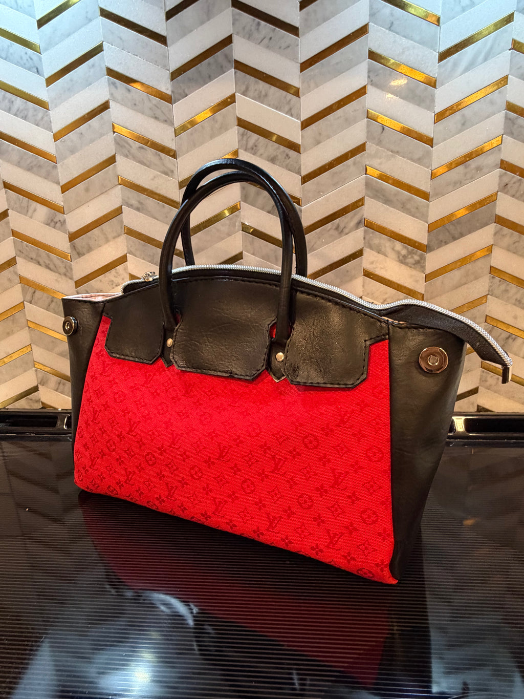 Red & Black Handbag