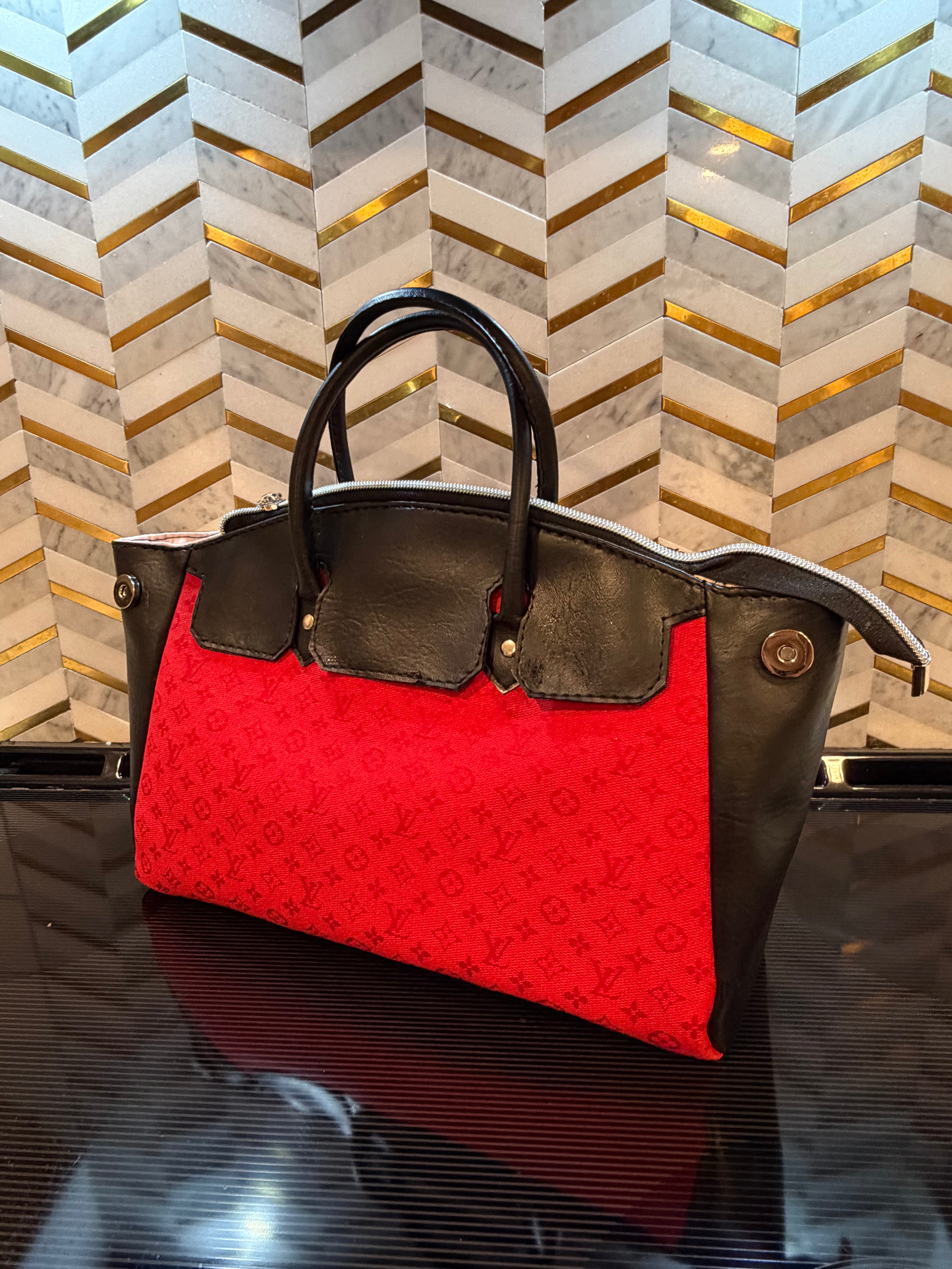 Red & Black Handbag