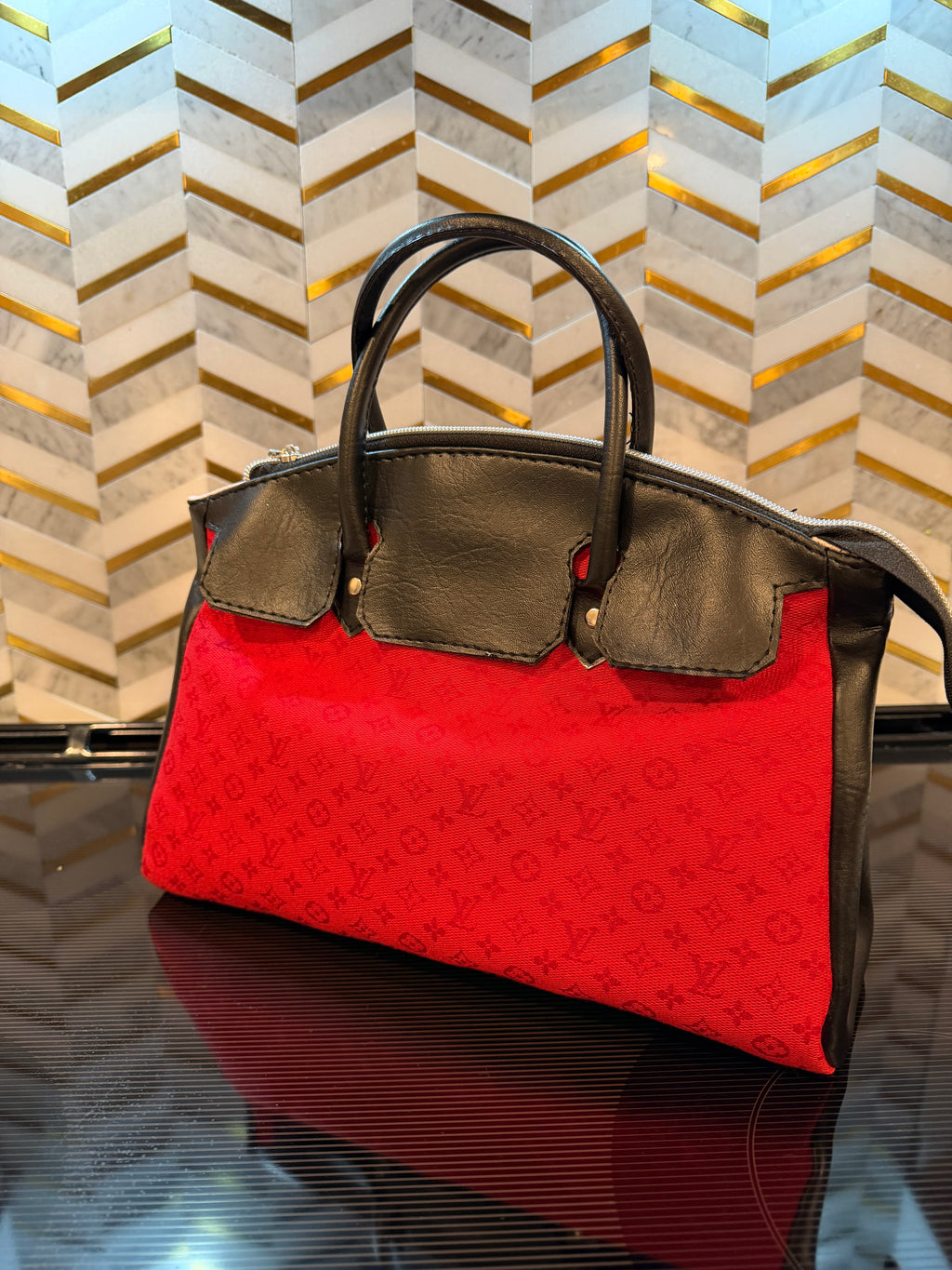 Red & Black Handbag